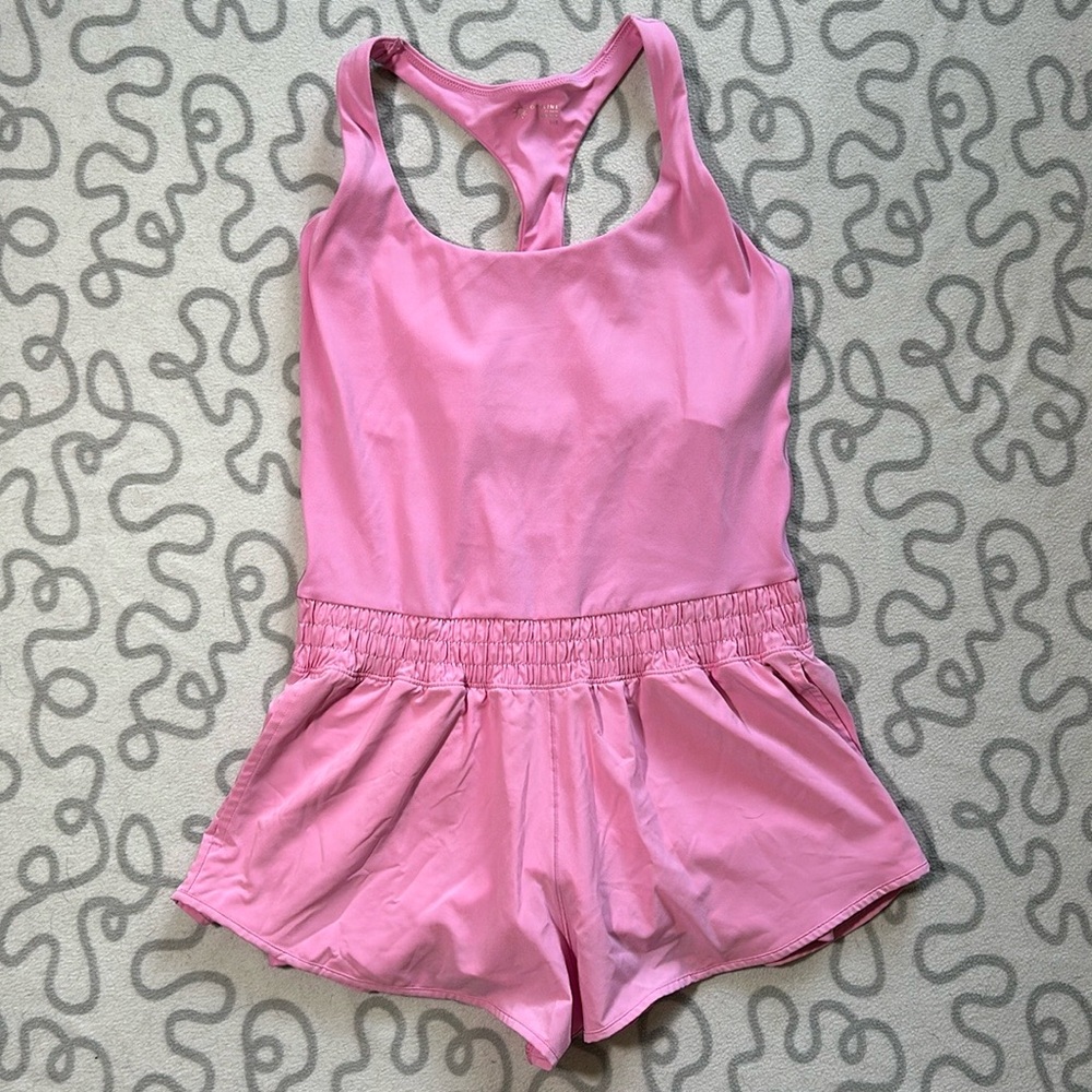 Aerie Pink Athletic Romper